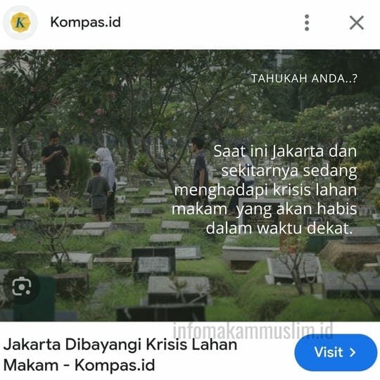 Jakarta Krisis Lahan Makam