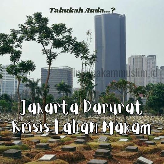 Jakarta darurat krisis lahan makam