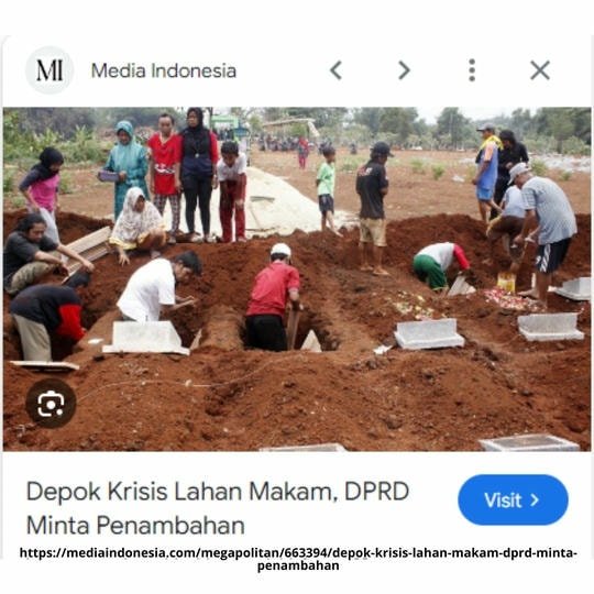 Media Indonesia Depok Krisis lahan makam
