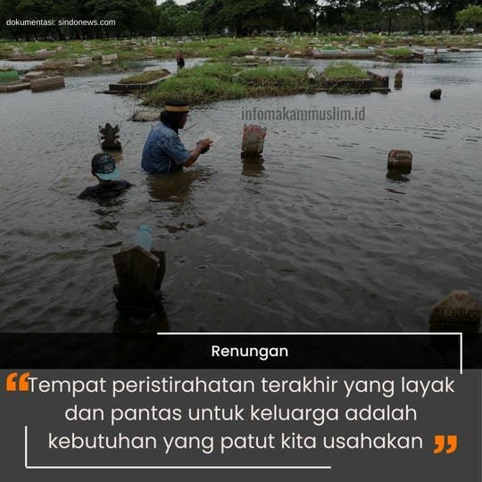 Renungan makam kebanjiran